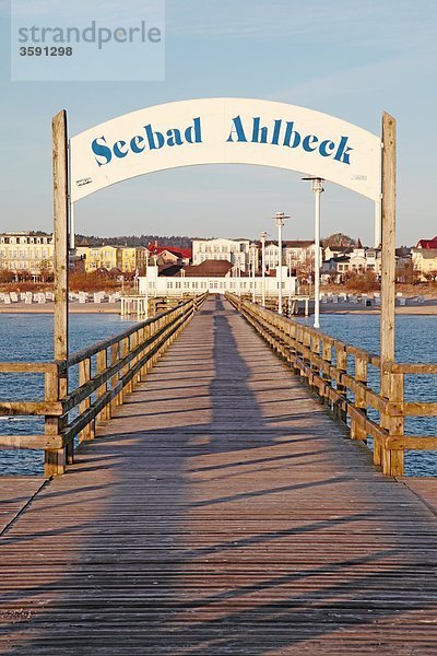 Seebrücke Ahlbeck  Usedom  Deutschland