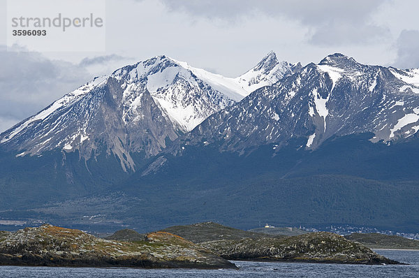 Andengebirgskette und Inselgruppe  Tierra del Fuego  Argentinien