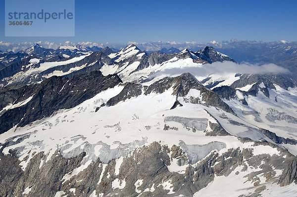 Blick vom Großvenediger  Alpen  Österreich