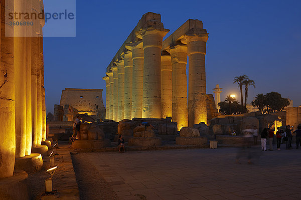 Tempel von Luxor  Luxor  Ägypten  Afrika