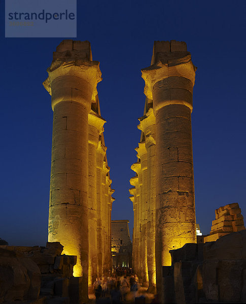 Tempel von Luxor  Luxor  Ägypten  Afrika