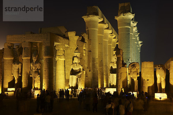 Tempel von Luxor  Luxor  Ägypten  Afrika