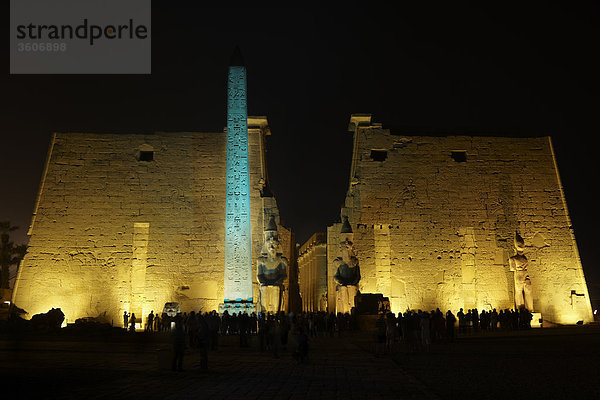 Tempel von Luxor  Luxor  Ägypten  Afrika