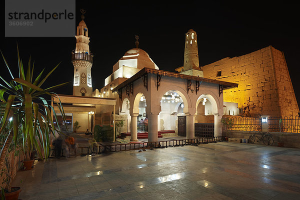 Moschee des Abu el-Haggag  Tempel von Luxor  Luxor  Ägypten  Afrika