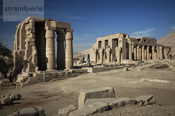 Ramesseum  Luxor  Ägypten  Afrika