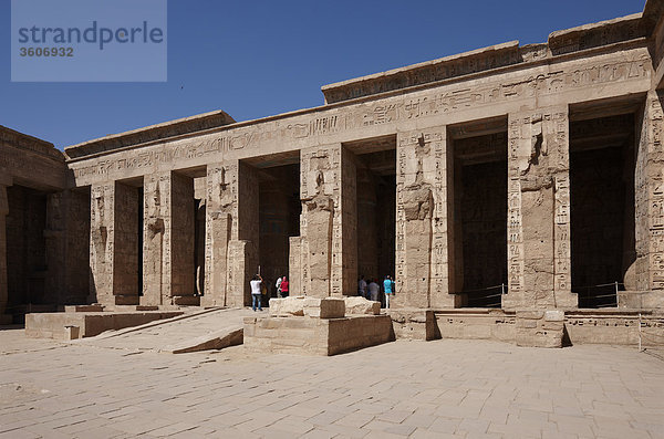 Medinet Habu  Luxor  Ägypten  Afrika