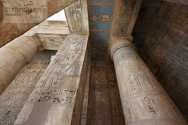 Medinet Habu  Luxor  Ägypten  Afrika