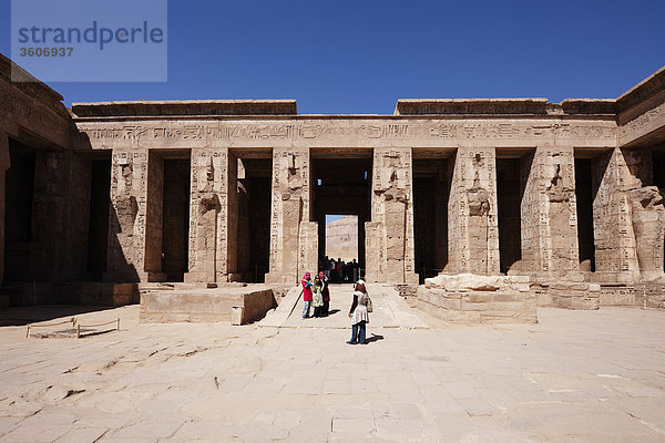 Medinet Habu  Luxor  Ägypten  Afrika