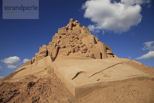 Sandskulptur auf dem 8. Internationalen Skulpturenfestival in Berlin  Deutschland