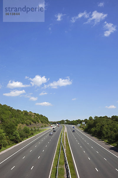 England  Wales  leere Autobahn