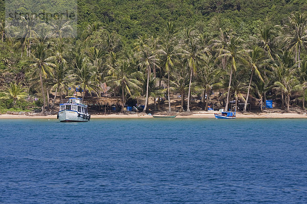 Ausflugsboot Vor der Insel Phu Quoc  Vietnam  Asien