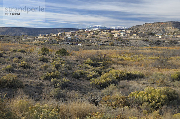Blick auf Mission at San Jose De La Laguna  Indian Pueblo  New Mexico  USA