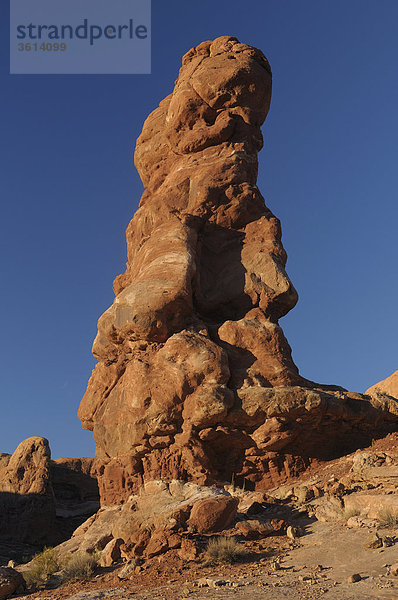 Rock Pinnacles  Arches Nationalpark  in der Nähe von Moab  Utah  USA