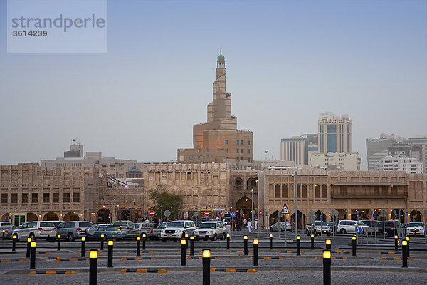 Katar  UAE  Vereinigte Arabische Emirate  Doha  Souk  Al Waqif  islamisches Zentrum  Turm  Turm  Reisen  Sehenswürdigkeit  Wahrzeichen