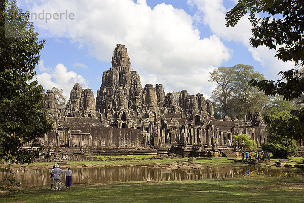 Kambodscha  fernen Osten  Asien  Tempel  Religion  Kulturstätte  Kultur  Steinfiguren  Gewässer  Tempel Anordnung  Siem Reap  Reisen  Sehenswürdigkeit  Wahrzeichen