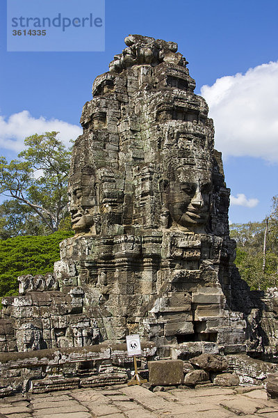 Kambodscha  fernen Osten  Asien  Buddhismus  Angkor Thom  Tempel  Religion  Kulturstätte  Kultur  Stein Zahlen  Figuren  kulturelle Erbe von Welt  Siem Reap  Reisen  Sehenswürdigkeit  Wahrzeichen