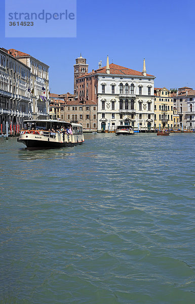 Canal Grande  Venedig  Veneto  Italien
