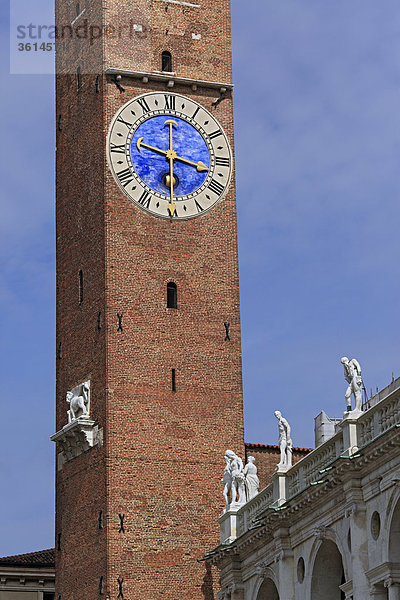 Clocktower  Basilica Palladiana  Piazza dei Signori  Vicenza  Venetien  Italien