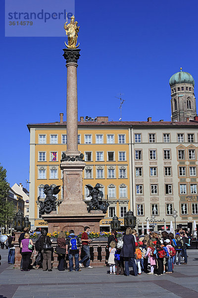 Marienplatz  München  Bayern  Deutschland