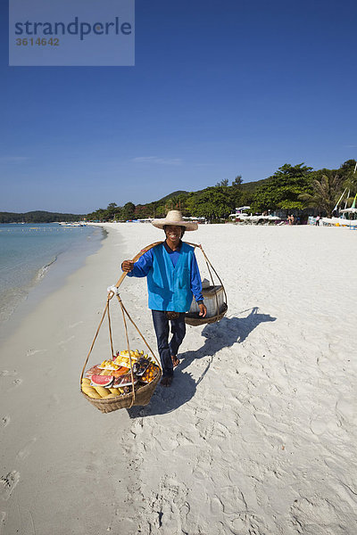 Thailand  Ko Samet  Obst Kreditor auf Saikaew Beach