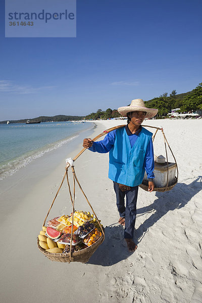 Thailand  Ko Samet  Obst Kreditor auf Saikaew Beach