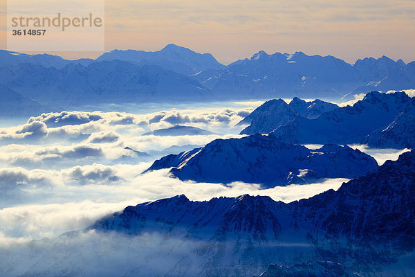 Mont-Blanc - 4810 m  Höchster Berg Europas  Italiensiche Und Französische Alpen  Aussicht Vom Klein Matterhorn  Schweiz