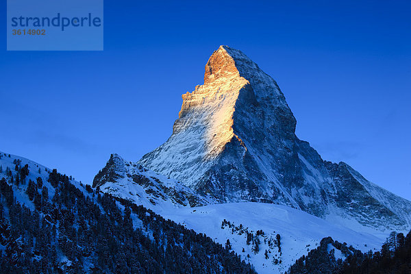 Matterhorn - 4478 m  Zermatt  Wallis  Schweiz