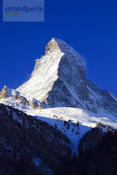 Matterhorn - 4477 m  Zermatt  Wallis  Schweiz
