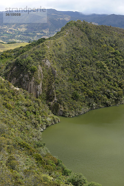 Laguana del Cacique Guatavita  Departamento Cundinamarca  Kolumbien  Südamerika