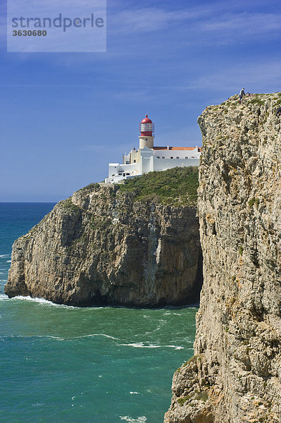 Leuchtturm am Cabo de Sao Vicente  Algarve  Portugal
