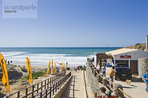 Strandbar am Praia do Castelejo  Vila do Bispo  Algarve  Portugal