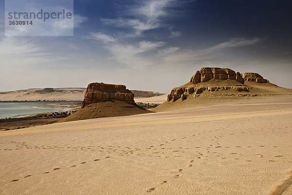 Landschaft im Wadi El-Rayan  Libysche Wüste  Ägypten