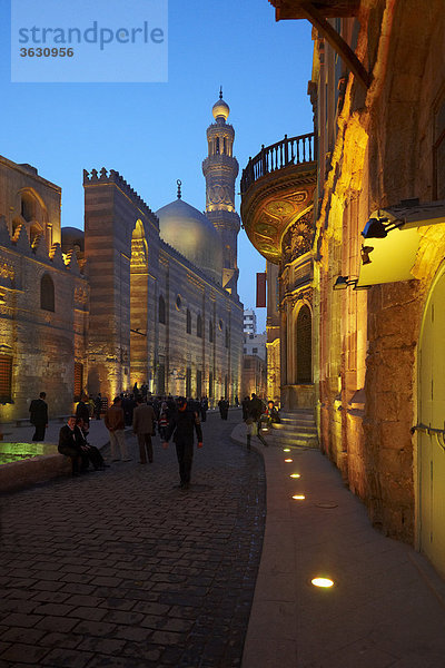 Komplex Madrasah Mausoleum und Moschee  Kairo  Ägypten