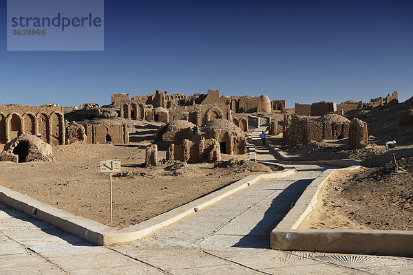 Frühchristliche Nekropole von al-Bagawat in in der Oase Kharga  Libysche Wüste  Ägypten