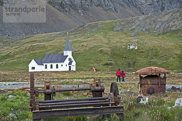 Kirche  Grytviken  Südgeorgien  Südamerika  Amerika