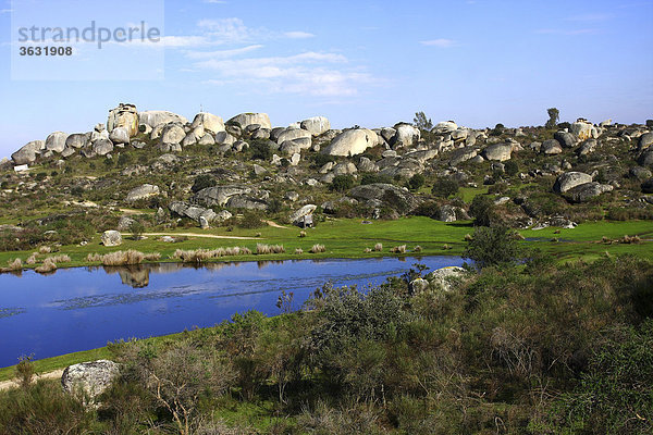 Landschaft im Nationalpark Los Barruecos  Extremadura  Spanien  Europa