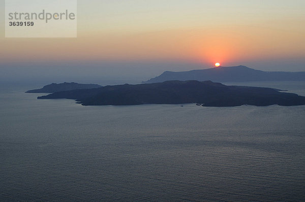 Sunset on Santorini  Greece  Europe