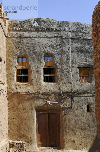 Altes Lehmhaus in Al Hamra  Oman  Naher Osten