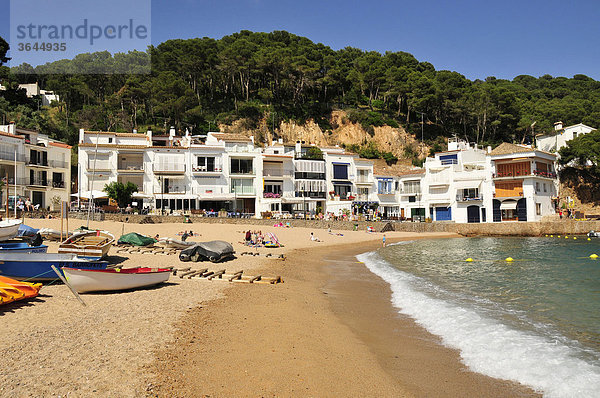 Platja de Tamariu  Strand von Tamariu  Costa Brava  Spanien  Iberische Halbinsel  Europa