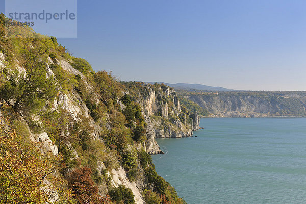 Rilkeweg und die Steilküste von Sistiana  Italien  Europa