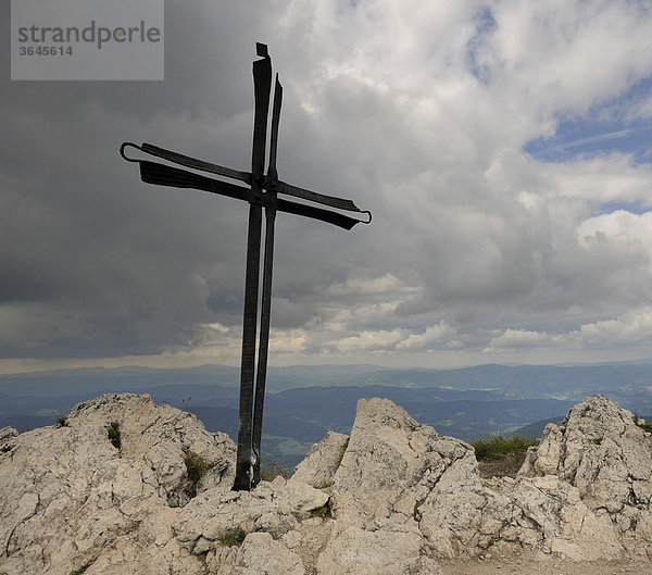 Gipfel des Velky Rozsutec  1609m  Mala Fatra Nationalpark  Slowakei  Europa