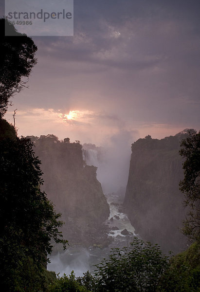 Devil's Cataract  Victoriafälle  Victoria Falls Nationalpark  Simbabwe  Afrika