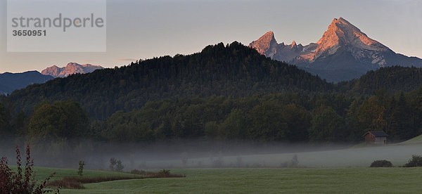 Watzmann  Berchtesgadener Land  Oberbayern  Bayern  Deutschland  Europa