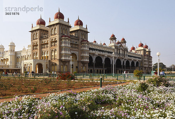 Maharaja-Palast Amba Vilas  Mysore  Maisur  Karnataka  Südindien  Indien  Südasien  Asien