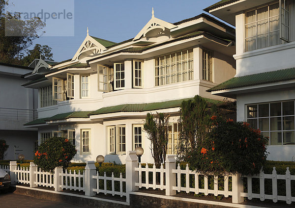 Hotel Eastend  Kolonialstil  Munnar  Kerala  Südindien  Indien  Südasien  Asien