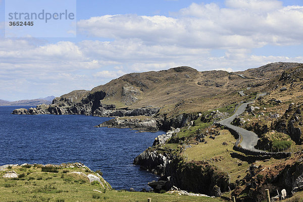 Küstenstraße Ring of Beara  Beara-Halbinsel  County Cork  Irland  Britische Inseln  Europa