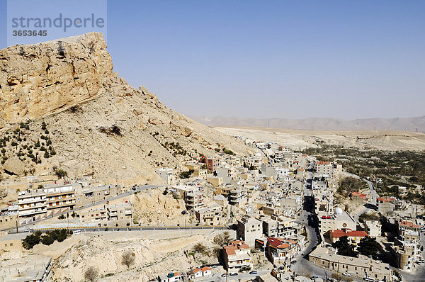 Christliches Dorf Maalula nördlich von Damaskus  Syrien  Naher Osten  Asien