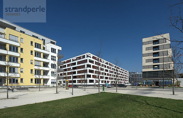 Moderner Wohnungsbau  Arnulfpark  München  Bayern  Deutschland  Europa