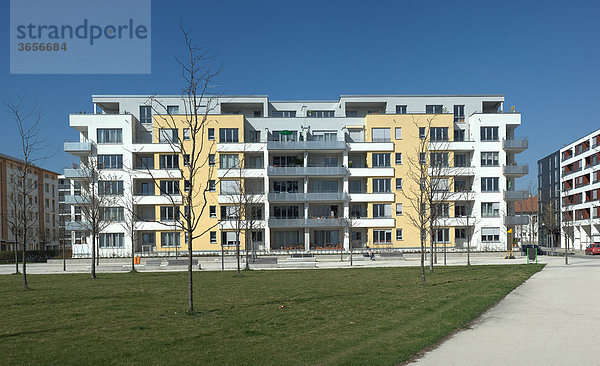 Moderner Wohnungsbau  Arnulfpark  München  Bayern  Deutschland  Europa