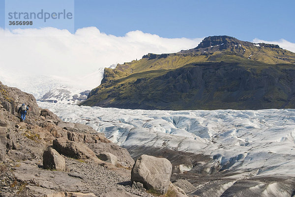 Myrdalsjökull Gletscher  Gletscherregion  Skaftafell Nationalpark  Island  Europa